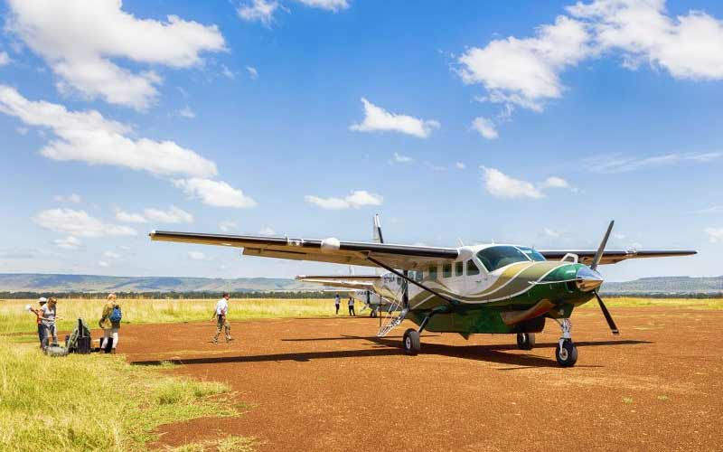 fly in safari masai mara