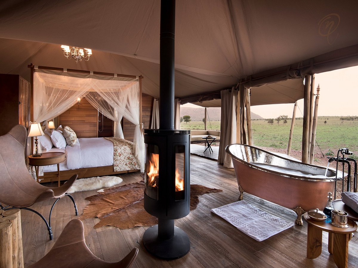 luxury tent with emperor